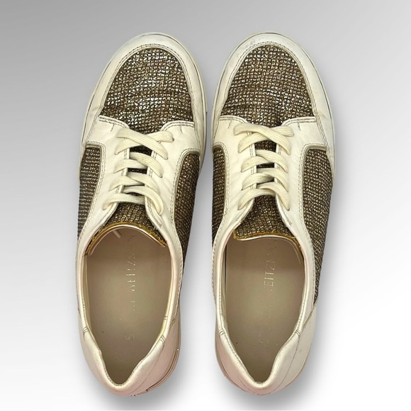 Stuart Weitzman Womens white Lace Up Low Top Athletic Sneaker Shoes Size 6. - Picture 5 of 10